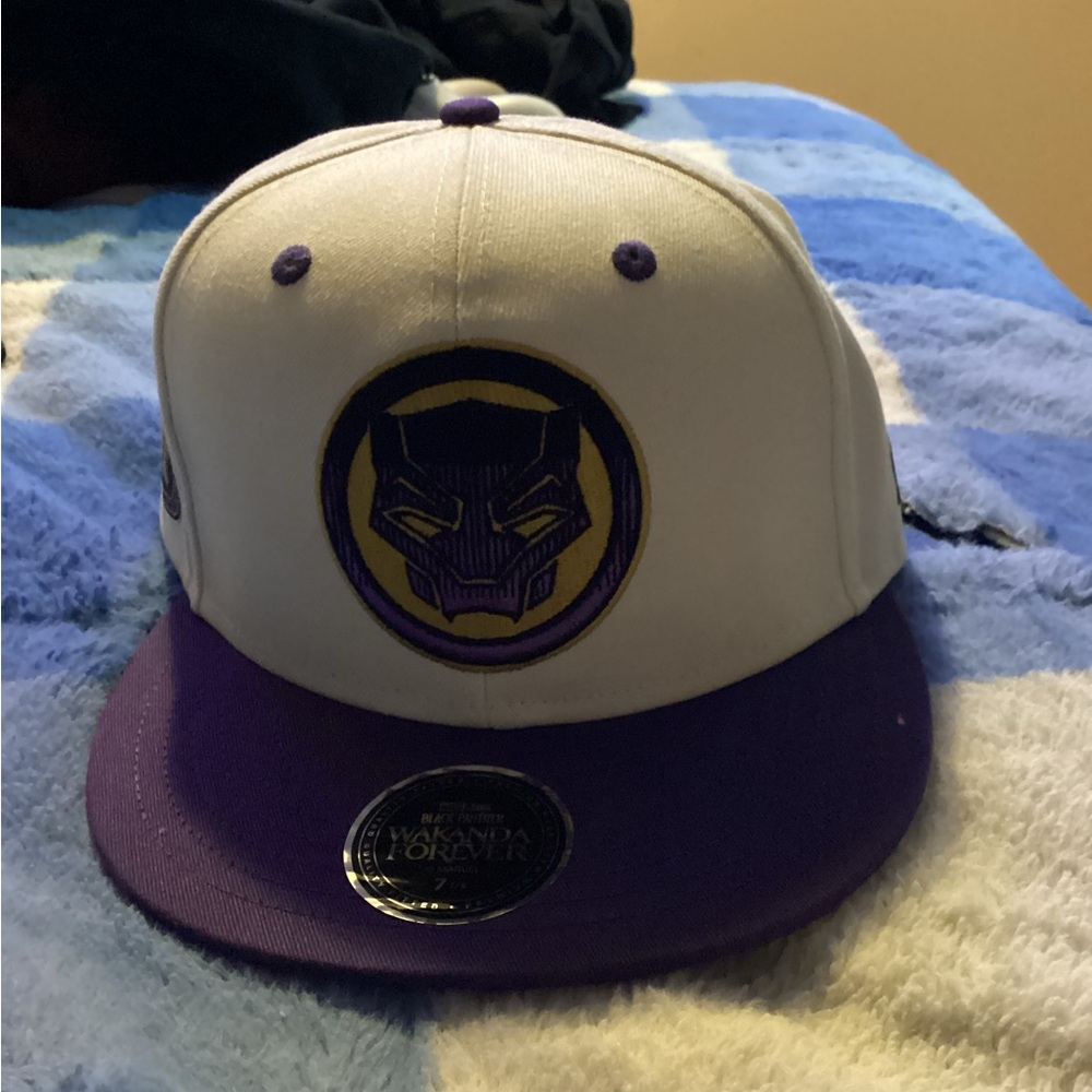 Marvel Black Panther Snapback Hat - Purple and White